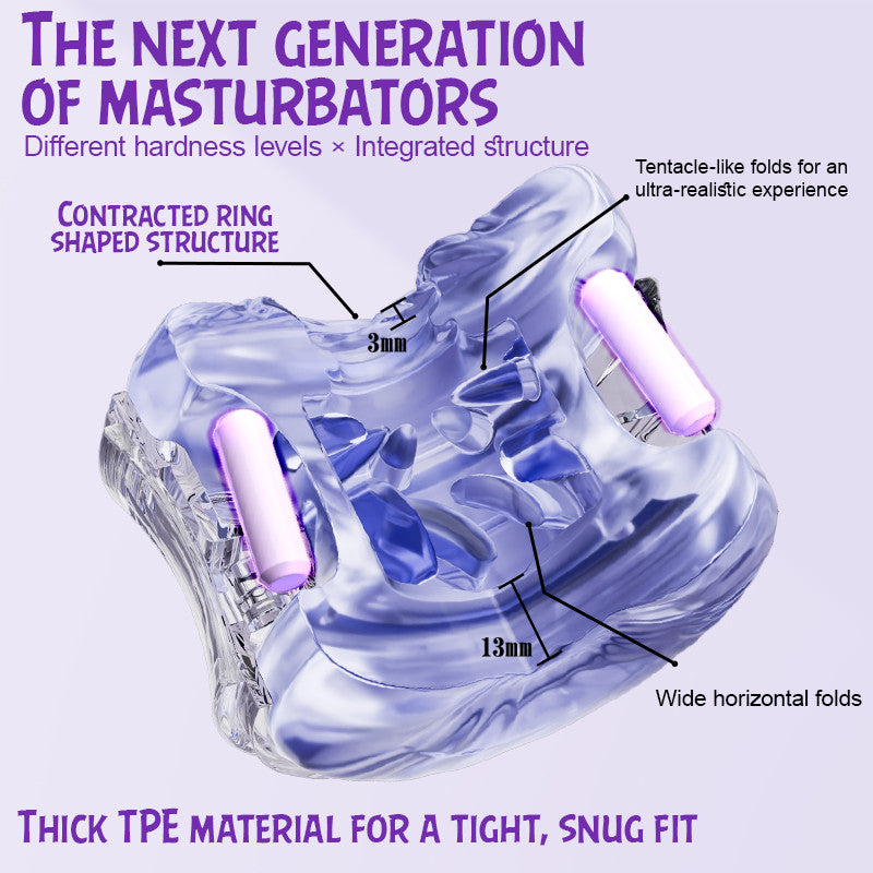 DOIFX-Pocket Girl 5 Vibration Modes Vagina + Anal Double Entrance Male Masturbator Masturbation Cup - Tophatter Daily Deals